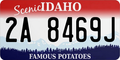 ID license plate 2A8469J