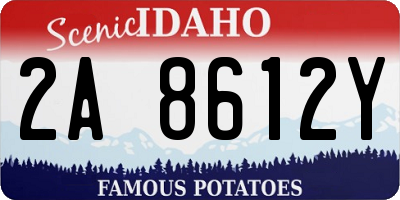 ID license plate 2A8612Y