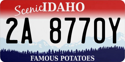 ID license plate 2A8770Y