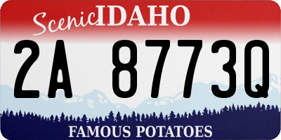 ID license plate 2A8773Q