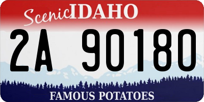 ID license plate 2A9018O