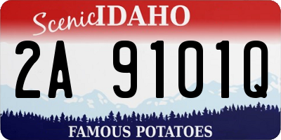 ID license plate 2A9101Q