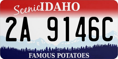 ID license plate 2A9146C