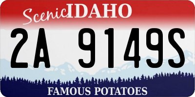 ID license plate 2A9149S