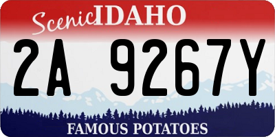 ID license plate 2A9267Y