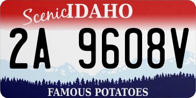 ID license plate 2A9608V