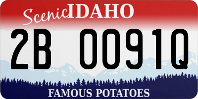 ID license plate 2B0091Q