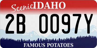 ID license plate 2B0097Y