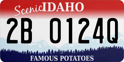 ID license plate 2B0124Q