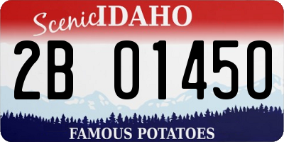 ID license plate 2B0145O