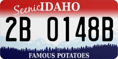 ID license plate 2B0148B