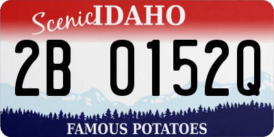 ID license plate 2B0152Q