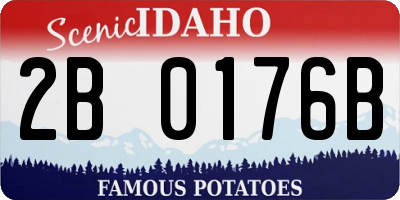 ID license plate 2B0176B