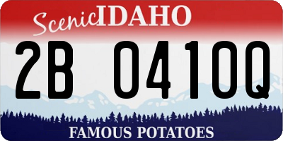 ID license plate 2B0410Q