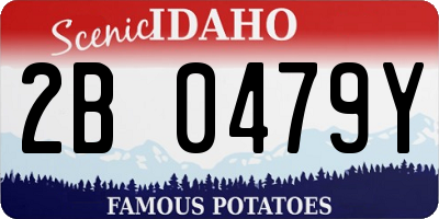 ID license plate 2B0479Y