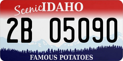 ID license plate 2B0509O