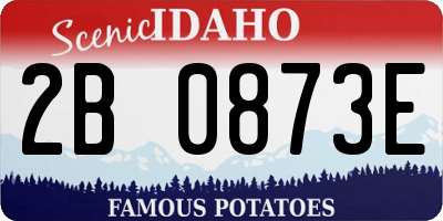 ID license plate 2B0873E