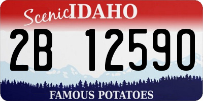 ID license plate 2B1259O