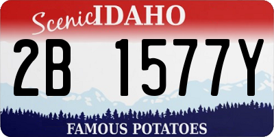 ID license plate 2B1577Y