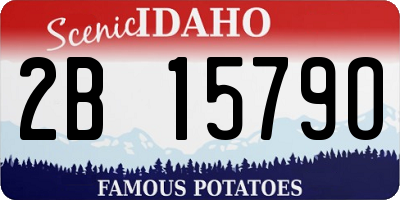 ID license plate 2B1579O