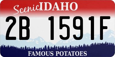 ID license plate 2B1591F