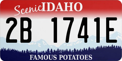 ID license plate 2B1741E