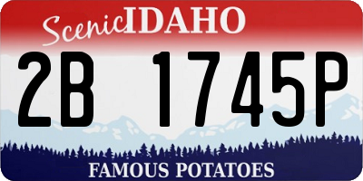 ID license plate 2B1745P