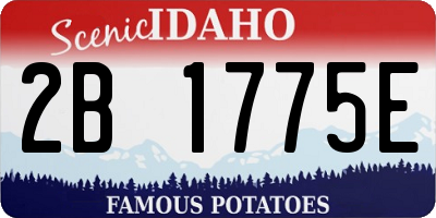 ID license plate 2B1775E