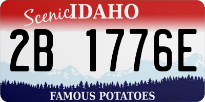 ID license plate 2B1776E