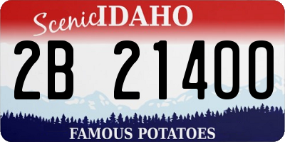ID license plate 2B2140O