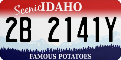 ID license plate 2B2141Y