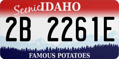 ID license plate 2B2261E