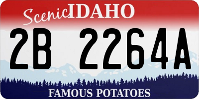 ID license plate 2B2264A