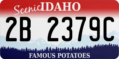ID license plate 2B2379C