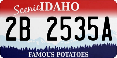 ID license plate 2B2535A