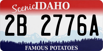ID license plate 2B2776A