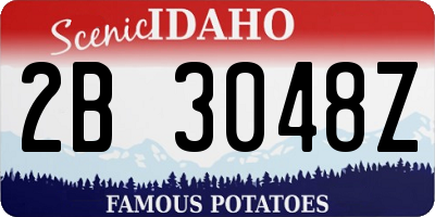 ID license plate 2B3048Z