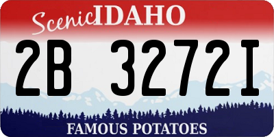 ID license plate 2B3272I