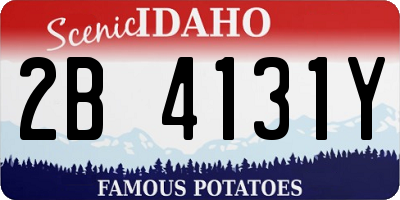 ID license plate 2B4131Y