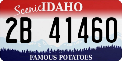 ID license plate 2B4146O