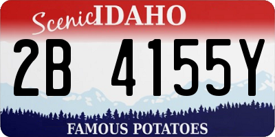 ID license plate 2B4155Y