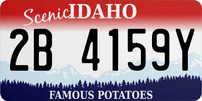 ID license plate 2B4159Y