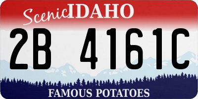 ID license plate 2B4161C