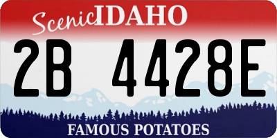 ID license plate 2B4428E