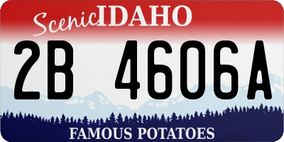 ID license plate 2B4606A