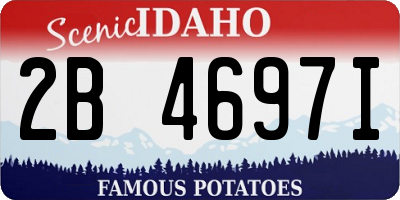 ID license plate 2B4697I