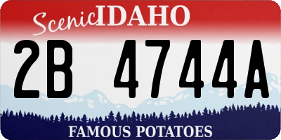 ID license plate 2B4744A