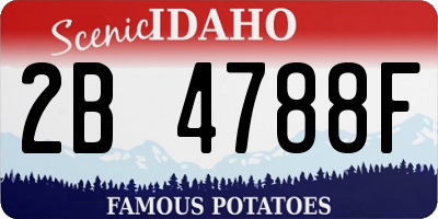 ID license plate 2B4788F