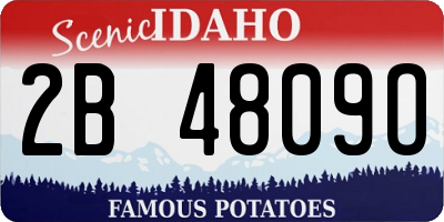ID license plate 2B4809O