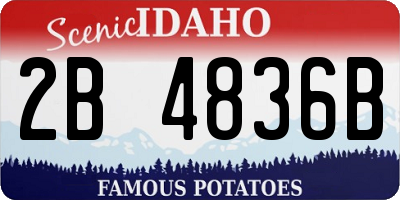 ID license plate 2B4836B